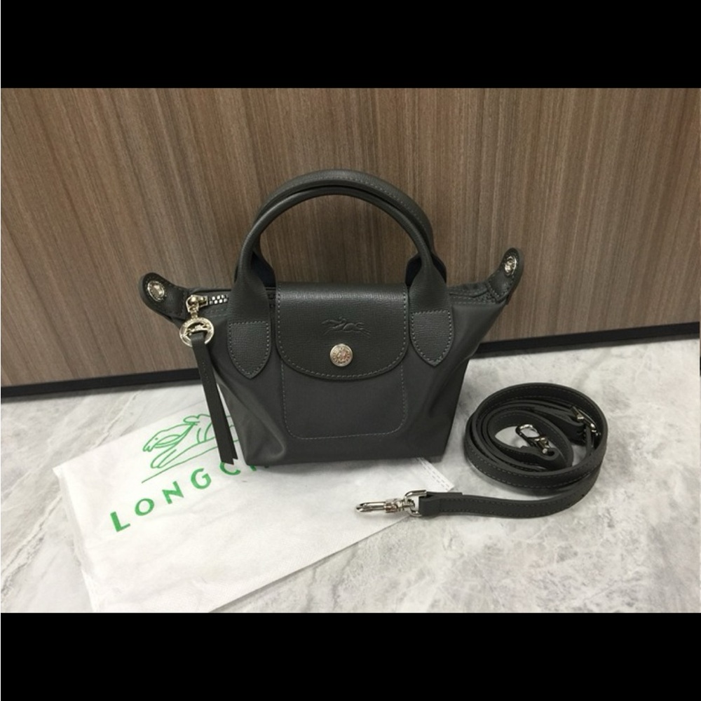 Longchamp Mini Bag in Dark Gray